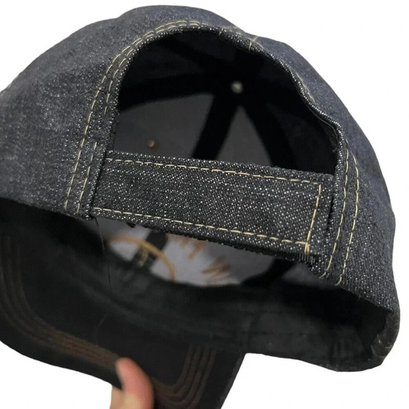 Lanza Gray Denim San Francisco Baseball Cap - Picture 3 of 5